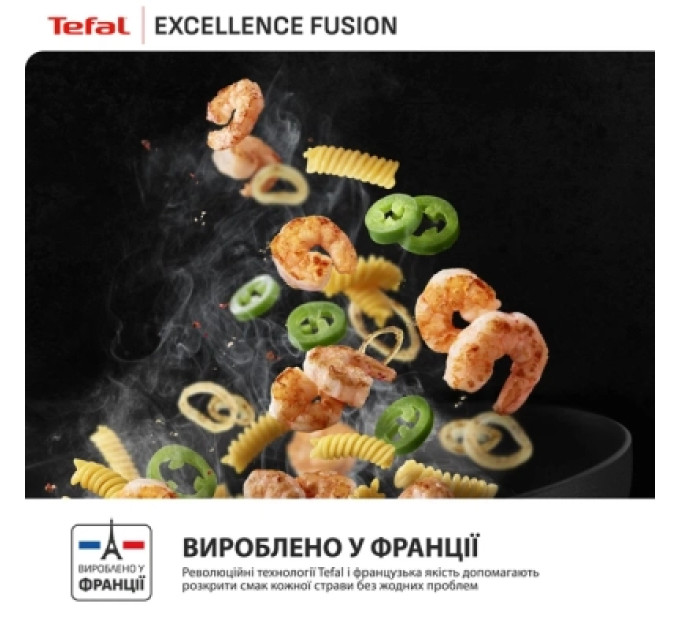 Tefal Сковорода Tefal Excellence Fusion з кришкою 24см чорний (G3388402)