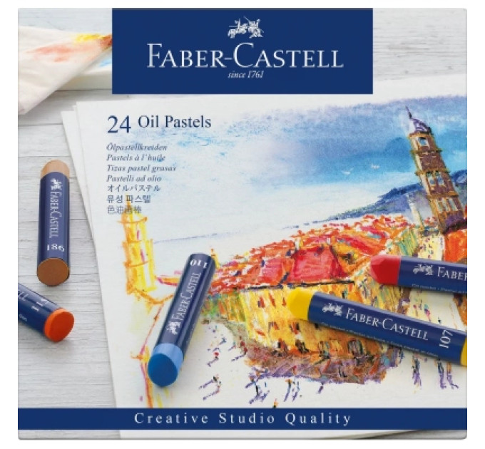 Faber-Castell Пастель Faber-Castell Oil Pastels, 24 кольори, 127024 (5520)