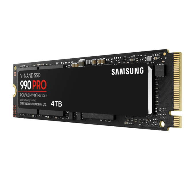 Samsung SSD-накопичувач  Samsung 990 Pro 2280 PCIe 4.0 x4 NVMe 2.0 (MZ-V9P4T0BW)