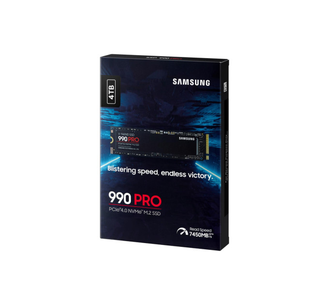 Samsung SSD-накопичувач  Samsung 990 Pro 2280 PCIe 4.0 x4 NVMe 2.0 (MZ-V9P4T0BW)
