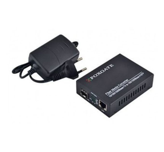 Медіаконвертер FoxGate 10/100/1000Base-T RJ45 to 1000Base-SX/LX SFP slot (EC-SFP1000-FE/GE-LFP)