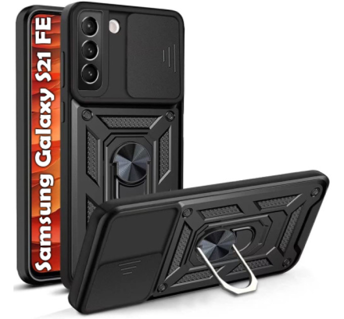 Чохол до мобільного телефона BeCover Military Samsung Galaxy S21 FE SM-G990 Black (707364)