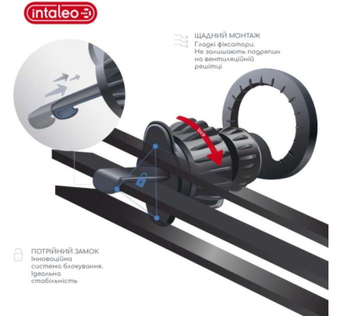 Універсальний автотримач Intaleo CM06GG 20xN52 for MagSafe (1283126576058)