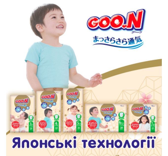 Підгузки GOO.N Premium Soft Трусики 12-17 кг Розмір 5 XL 36 шт (F1010101-158)