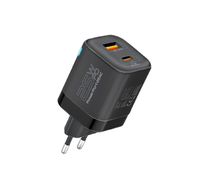 Зарядное устройство Promate PowerPort-25AC Black