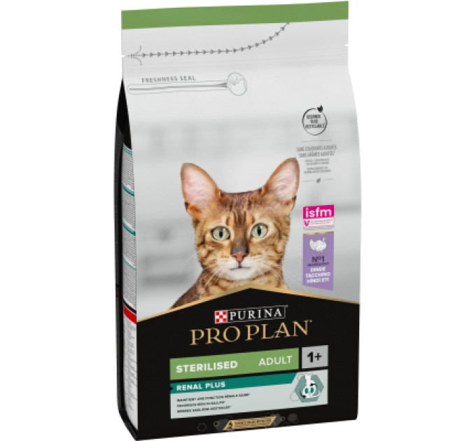 Сухий корм для кішок Purina Pro Plan Sterilised Adult 1+ Renal Plus Для дорослих стерилізованих З індичкою 1.5 кг (7613033566592)
