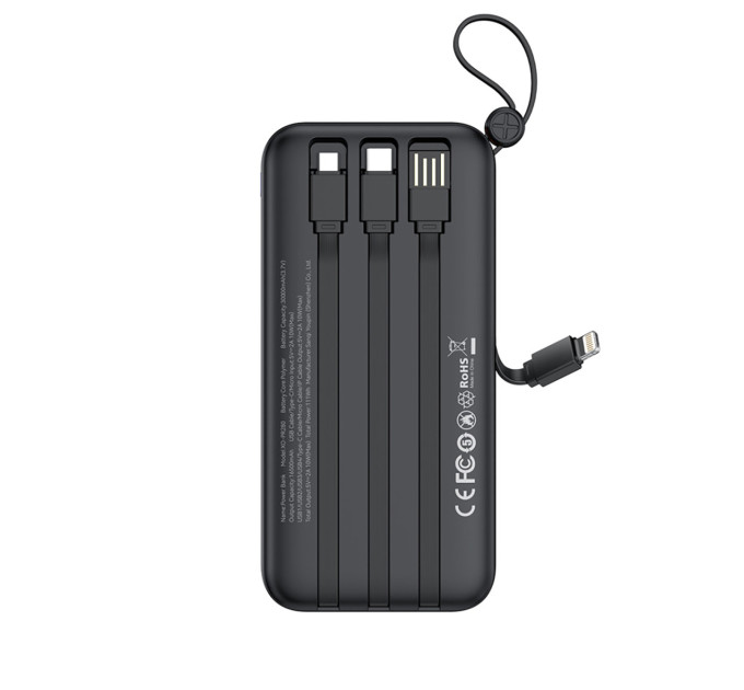 Універсальна мобільна батарея XO PR280 30000mAh 10W Black