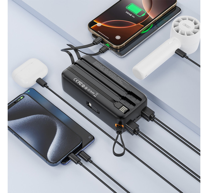 Універсальна мобільна батарея XO PR280 30000mAh 10W Black