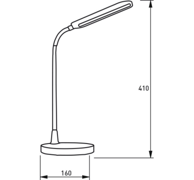 Настільна лампа Eurolamp LED 10W 350lm 4000K 1800mAh (LED-TLB-10W(black))