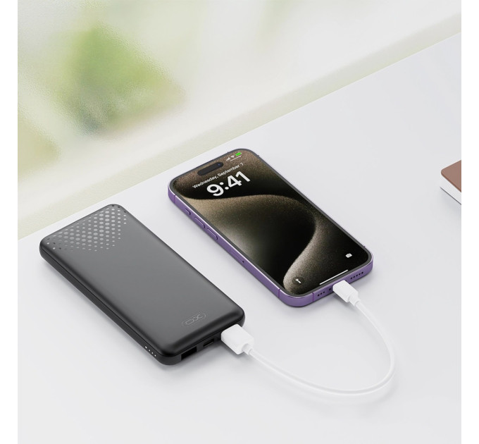 Універсальна мобільна батарея XO PB312 10000mAh 10W Black