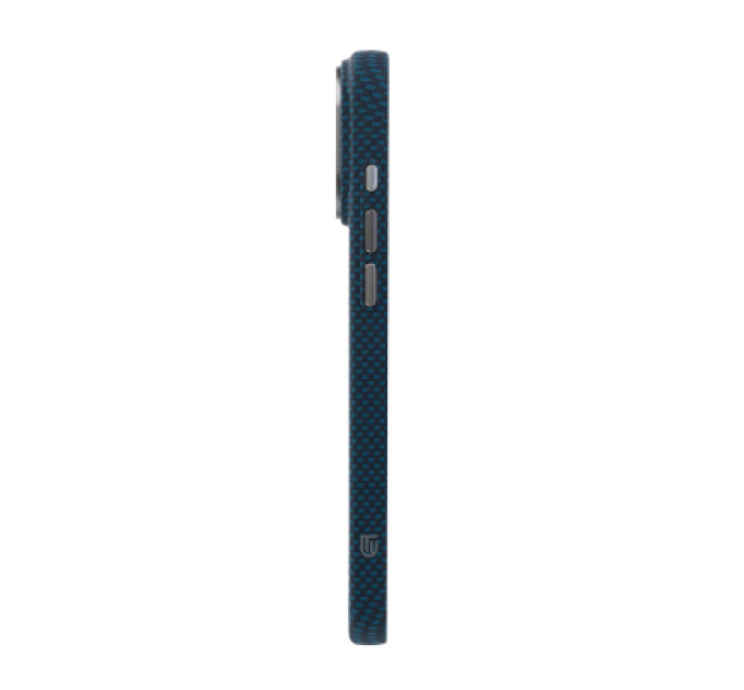 Чохол до мобільного телефона Armorstandart LikeCarbon2 MagCase Apple iPhone 17 Pro Kevlar Dark Blue (ARM88554)
