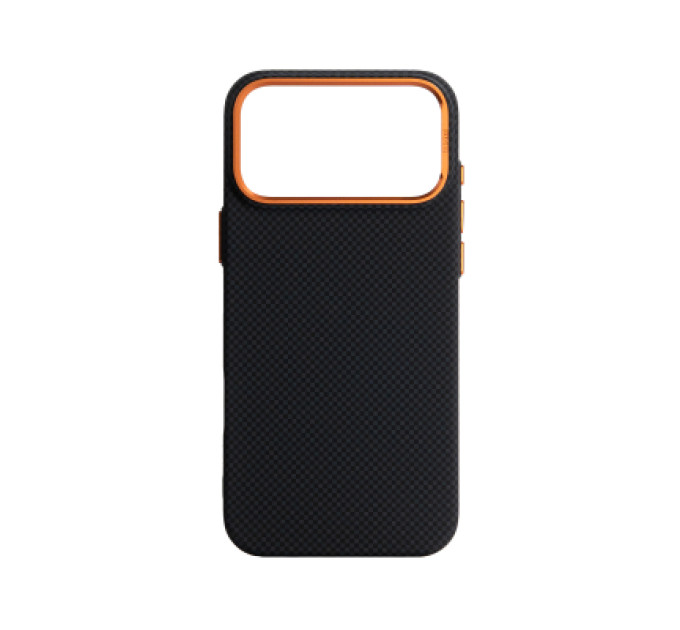 Чохол до мобільного телефона Armorstandart LikeCarbon2 SE MagCase Apple iPhone 17 Pro Max Kevlar Black Orange (ARM89165)