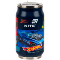 Поїльник-непроливайка Kite Hot Wheels термочашка з трубочкою, 350 мл (HW25-1263)