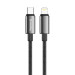 Дата кабель USB-C to Lightning 2.0m PD30W zinc alloy braided black ColorWay (CW-CBPDCL099-BK)