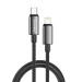 Дата кабель USB-C to Lightning 2.0m PD30W zinc alloy braided black ColorWay (CW-CBPDCL099-BK)