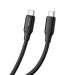 Дата кабель USB-C to USB-C 1.0m 3A 60W TPE embossed black ColorWay (CW-CBPDCC101-BK)