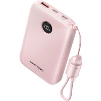 Батарея універсальна Vention 10000mAh, 22.5W, PD, QC, Pink (FKAP0-C)