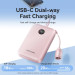 Vention Батарея універсальна Vention 10000mAh, 22.5W, PD, QC, Pink (FKAP0-C)