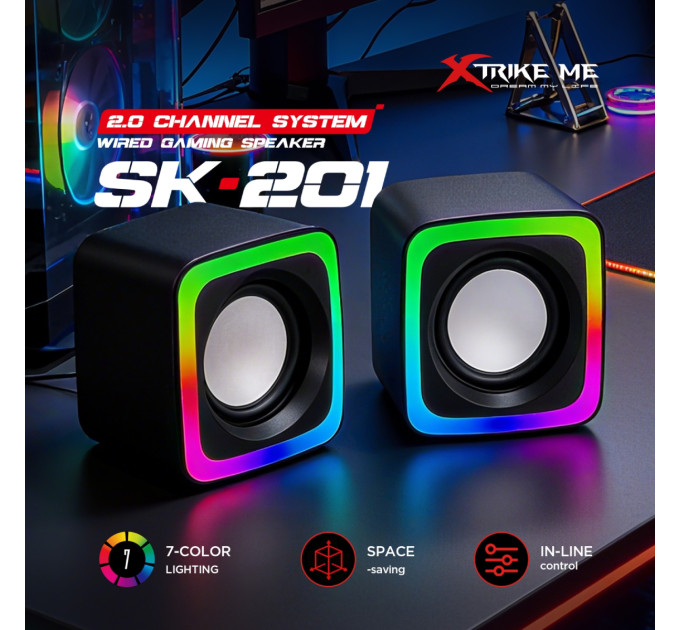 Xtrike ME Акустична система Xtrike ME SK-201 Black (SK-201)