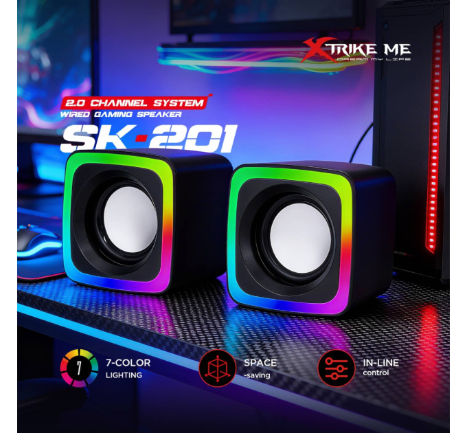 Xtrike ME Акустична система Xtrike ME SK-201 Black (SK-201)