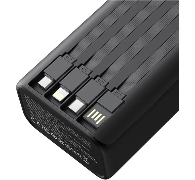 Універсальна мобільна батарея XO PR285 30000mAh Black