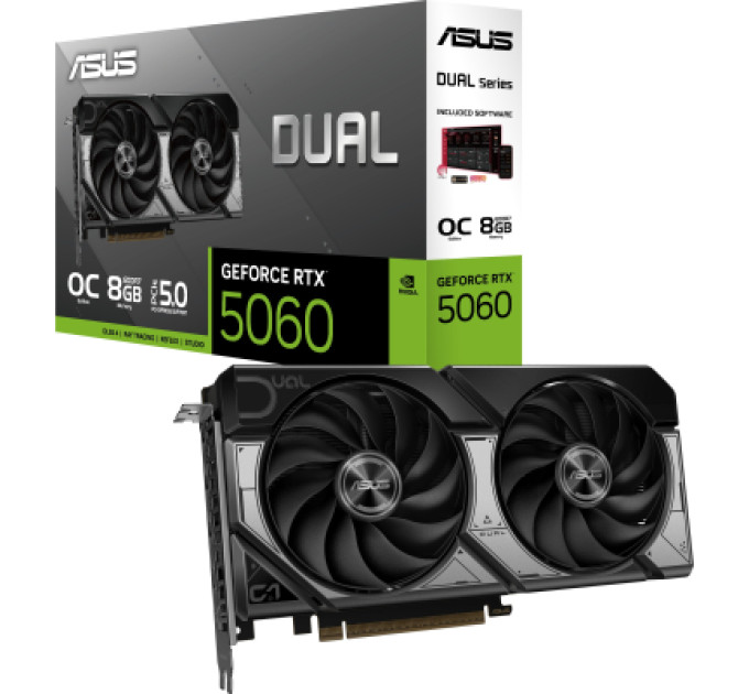 Відеокарта ASUS GeForce RTX5060 8Gb DUAL OC (DUAL-RTX5060-O8G)