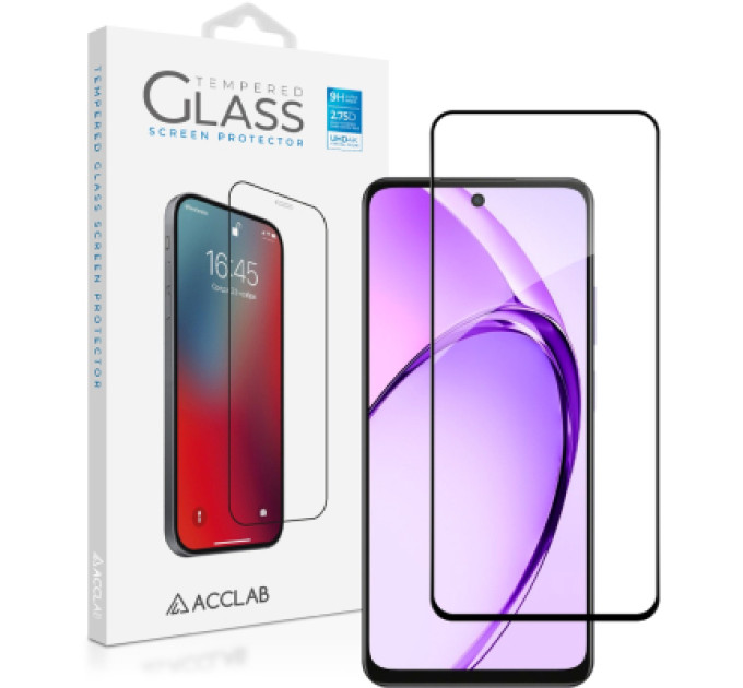 ACCLAB Скло захисне ACCLAB Full Glue Oppo A3 5G Black (1283126598876)