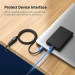 Дата кабель USB 2.0 AM/AF 2.0m black Vention (CBIBH)
