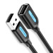 Дата кабель USB 2.0 AM/AF 2.0m black Vention (CBIBH)