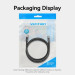 Патч-корд Cat.6 UTP Patch Cable 1M Black VENTION (IBEBF)
