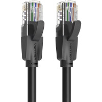 Патч-корд Cat.6 UTP Patch Cable 3M Black VENTION (IBEBI)