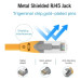 Патч-корд Cat.6A SFTP Patch Cable 0.3M Yellow VENTION (IBHYAA)