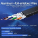 Патч-корд Flat Cat.7 Patch Cable 1M Black VENTION (ICABF)
