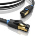 Патч-корд Cat.8 SFTP Patch Cable 0.5M Black VENTION (IKABD)