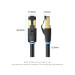 Патч-корд Cat.8 SFTP Patch Cable 1M Black VENTION (IKABF)