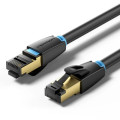 Патч-корд Cat.8 SFTP Patch Cable 1M Black VENTION (IKABF)
