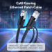 Патч-корд Cat8 SFTP Patch Cable 3M Black VENTION (IKKBI)