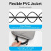 Патч-корд Cat8 STP Rotate Right Angle Ethernet Patch Cable 1M Black Slim Type VENTION (IKLBF)