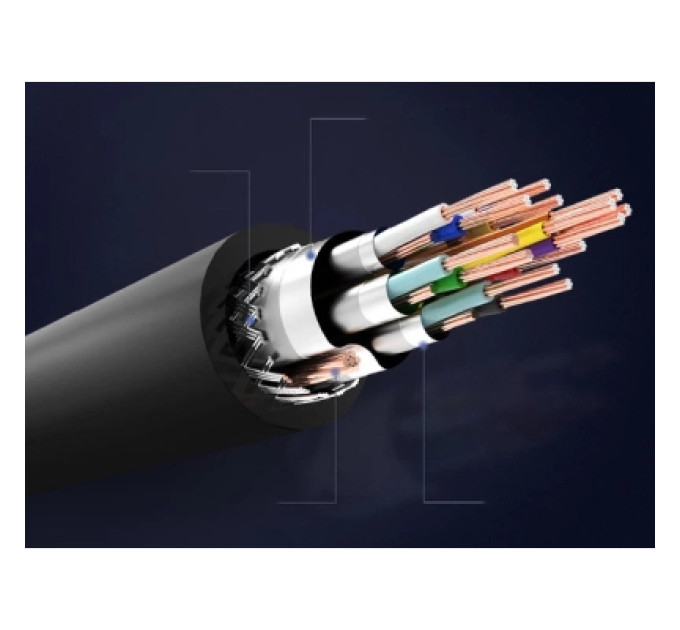 Кабель мультимедійний HDMI Cable 0.75M Black VENTION (AACBE)