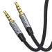 Vention Кабель мультимедійний TRRS 3.5MM Male to Male Aux Cable 1M Gray VENTION (BAQHF)