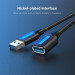Vention Дата кабель USB 3.0 A Male to A Female Extension Cable 0.5M black PVC Type VENTION (CBHBD)