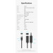Дата кабель USB 2.0 Type-A Male to Type-A Female Active Extension Cable 10M Black VENTION (CBKBL)