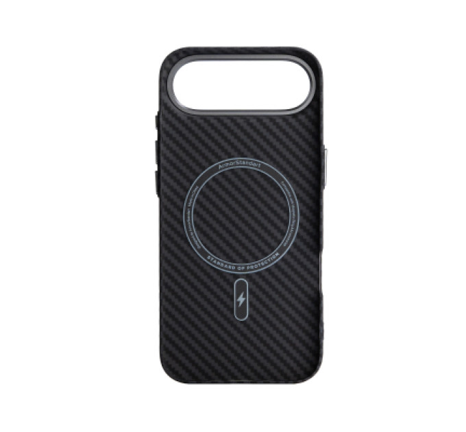 Чохол до мобільного телефона Armorstandart LikeCarbon2 MagCase Apple iPhone 17 Air Carbon Black (ARM86260)