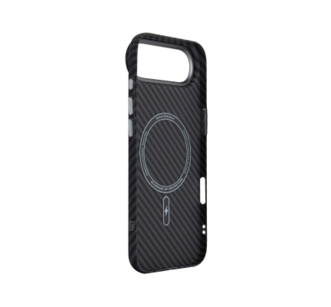 Чохол до мобільного телефона Armorstandart LikeCarbon2 MagCase Apple iPhone 17 Air Carbon Black (ARM86260)