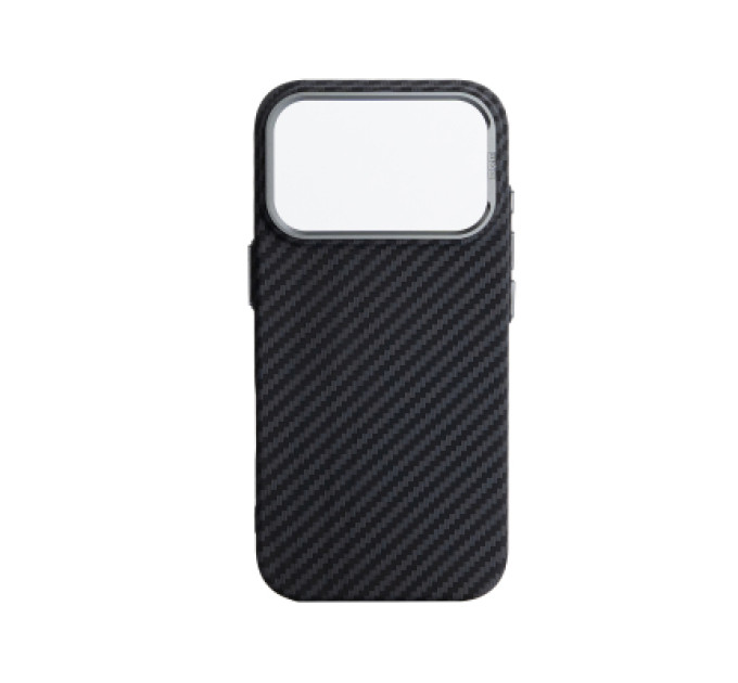 Чохол до мобільного телефона Armorstandart LikeCarbon2 MagCase Apple iPhone 17 Pro Carbon Black (ARM86258)
