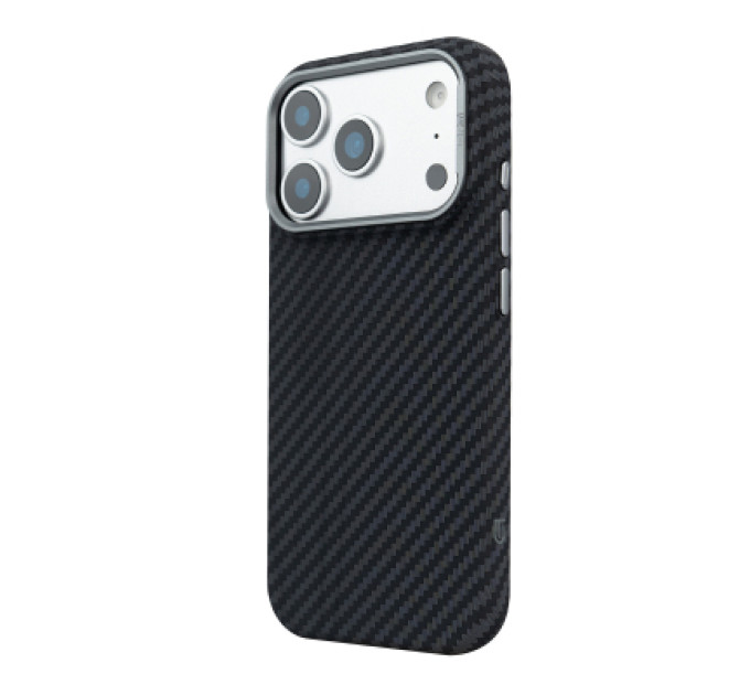 Чохол до мобільного телефона Armorstandart LikeCarbon2 MagCase Apple iPhone 17 Pro Carbon Black (ARM86258)