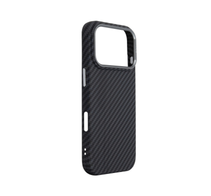 Чохол до мобільного телефона Armorstandart LikeCarbon2 MagCase Apple iPhone 17 Pro Carbon Black (ARM86258)