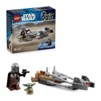 Конструктор LEGO Star Wars Швидкісний мотоцикл Мандалорця й Ґроґу (75436)