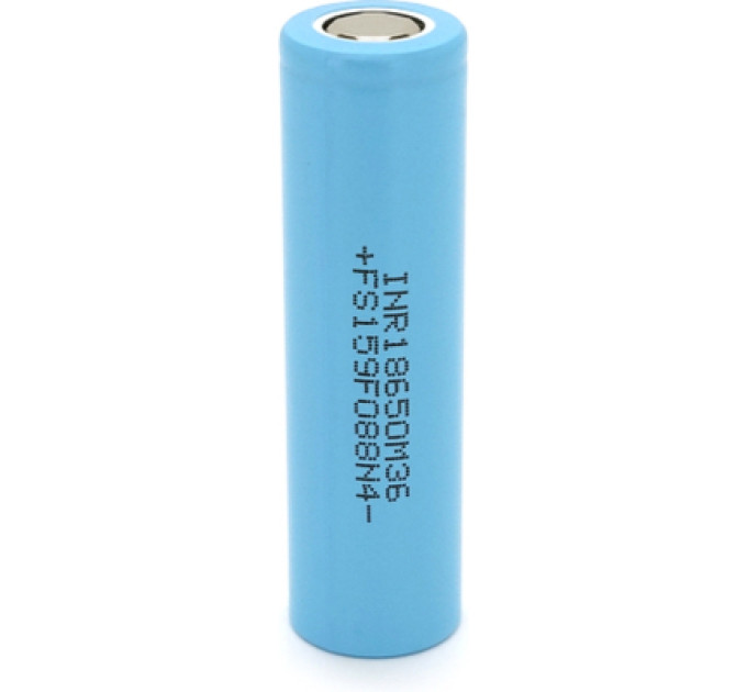 Акумулятор 18650 3450mAh, 10A, 4.2/3.63/2.5V, Cyan LG (LGDBM361865 (LG M36))