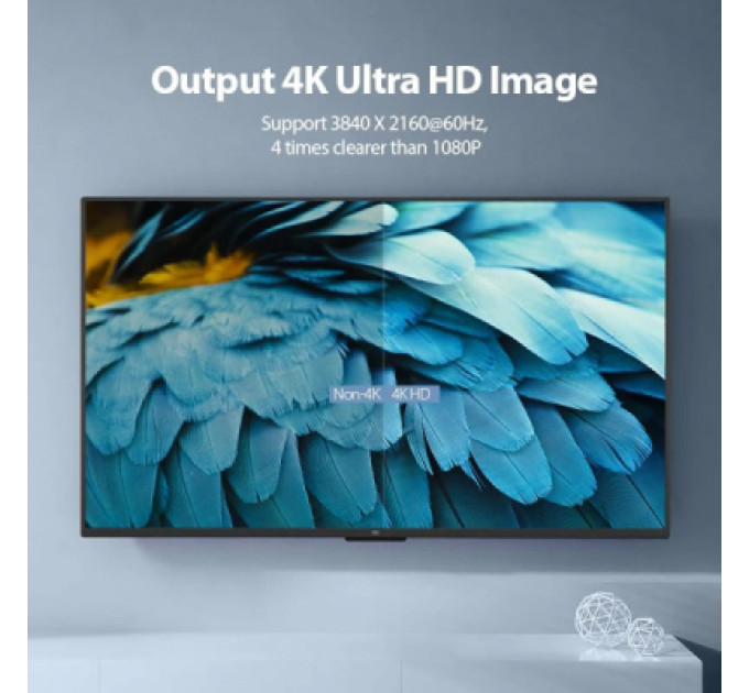 Кабель мультимедійний HDMI M to HDMI M 2.0m V2.0 4K60Hz PVC Vention (AAIBH)